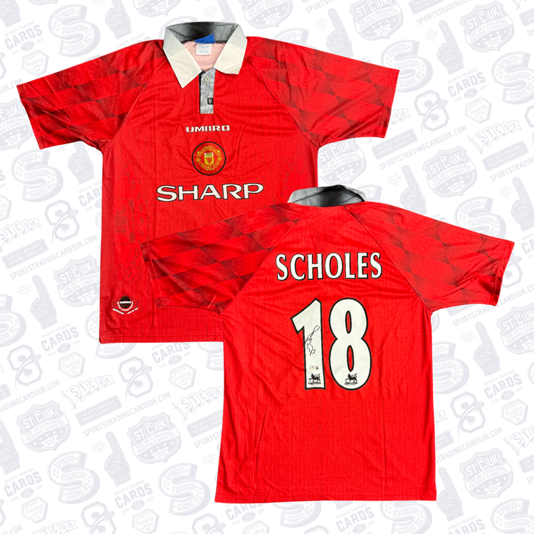 Paul Scholes Signed Man Utd Jersey