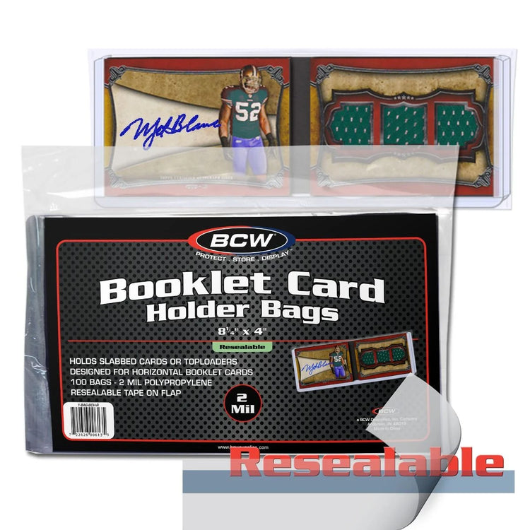 BCW Booklet Card Holder Bags - Sports Trading Cards UK