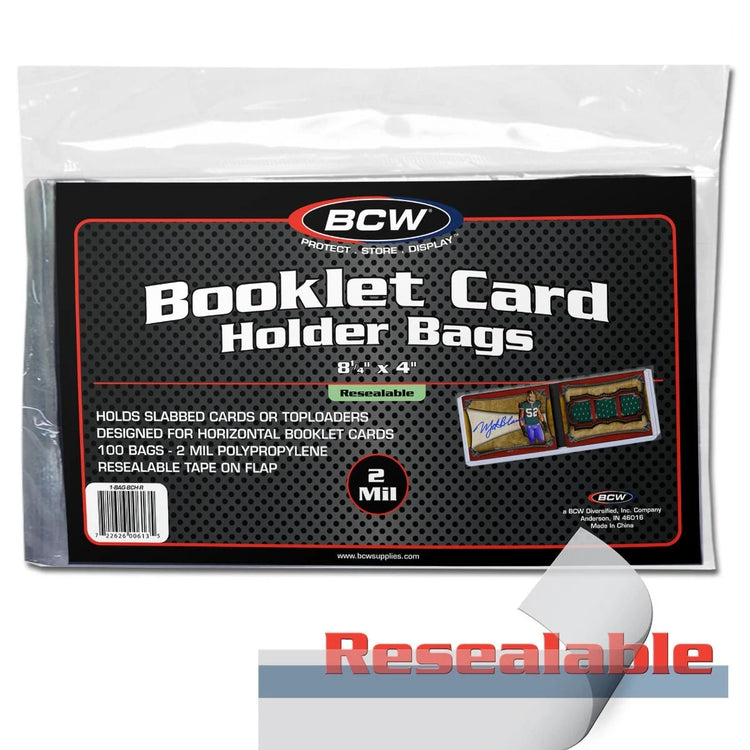 BCW Booklet Card Holder Bags - Sports Trading Cards UK