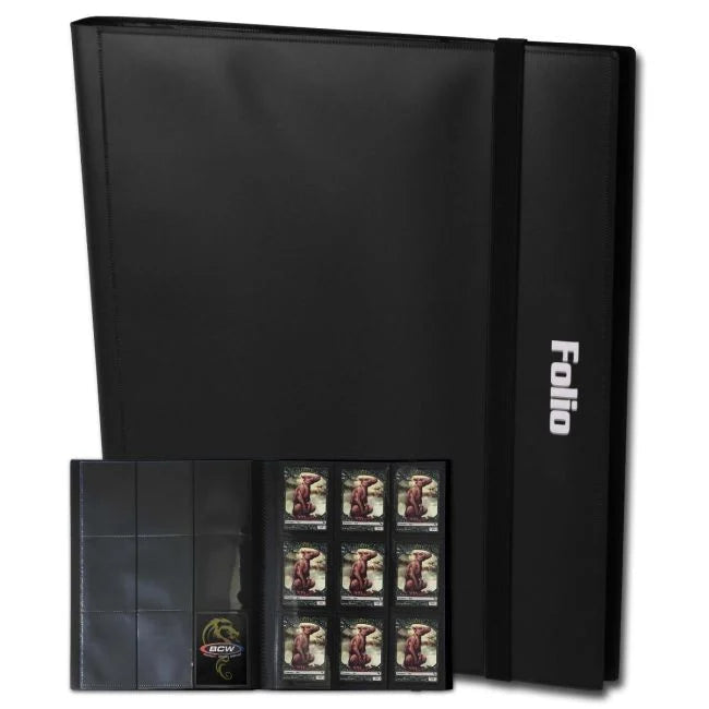 BCW Folio 9-Pocket Album - Black