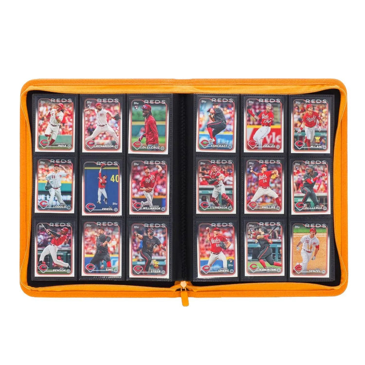 BCW Z-Folio 9-Pocket Album - Orange - Sports Trading Cards UK