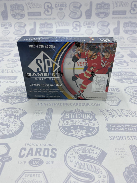 2025/26 Upper Deck SP Game Used Hockey Hobby Box - Sports Trading Cards UK