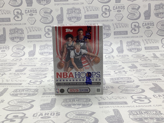 2025-26 Topps Hoops Basketball Blaster Box - Sports Trading Cards UK