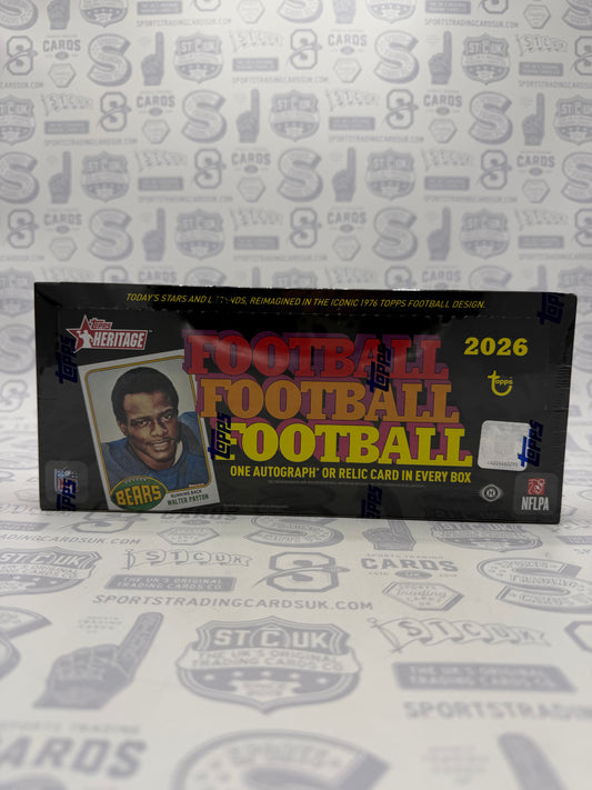 2026 Topps Heritage Football Hobby Box
