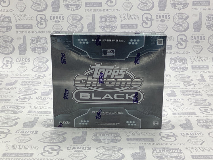 2026 Topps Chrome Black Baseball Hobby Box - Sports Trading Cards UK
