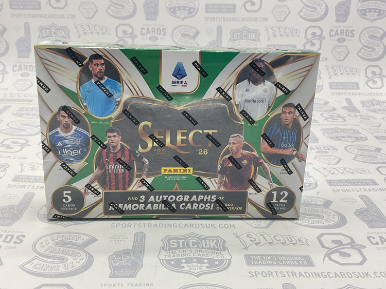 2025-26 Panini Select Serie A Soccer Hobby Box - Sports Trading Cards UK