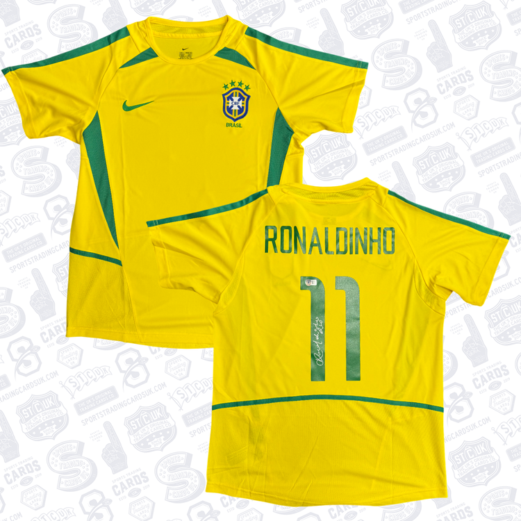 Ronaldinho Signed Brazil Jersey #11 - Beckett COA