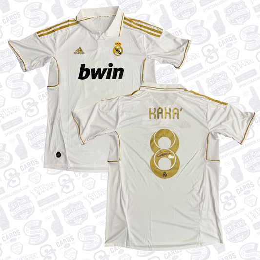 KAKA SIGNED ADIDAS REAL MADRID WHITE HOME JERSEY #8