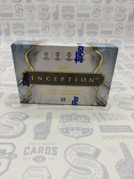 2025-26 Topps Inception UEFA Club Competitions Soccer Hobby Box