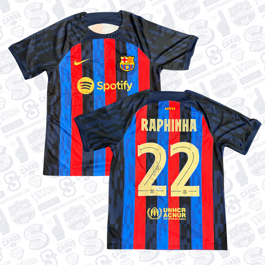 Raphina #22 Barcelona 22/23 Home Signed Jersey