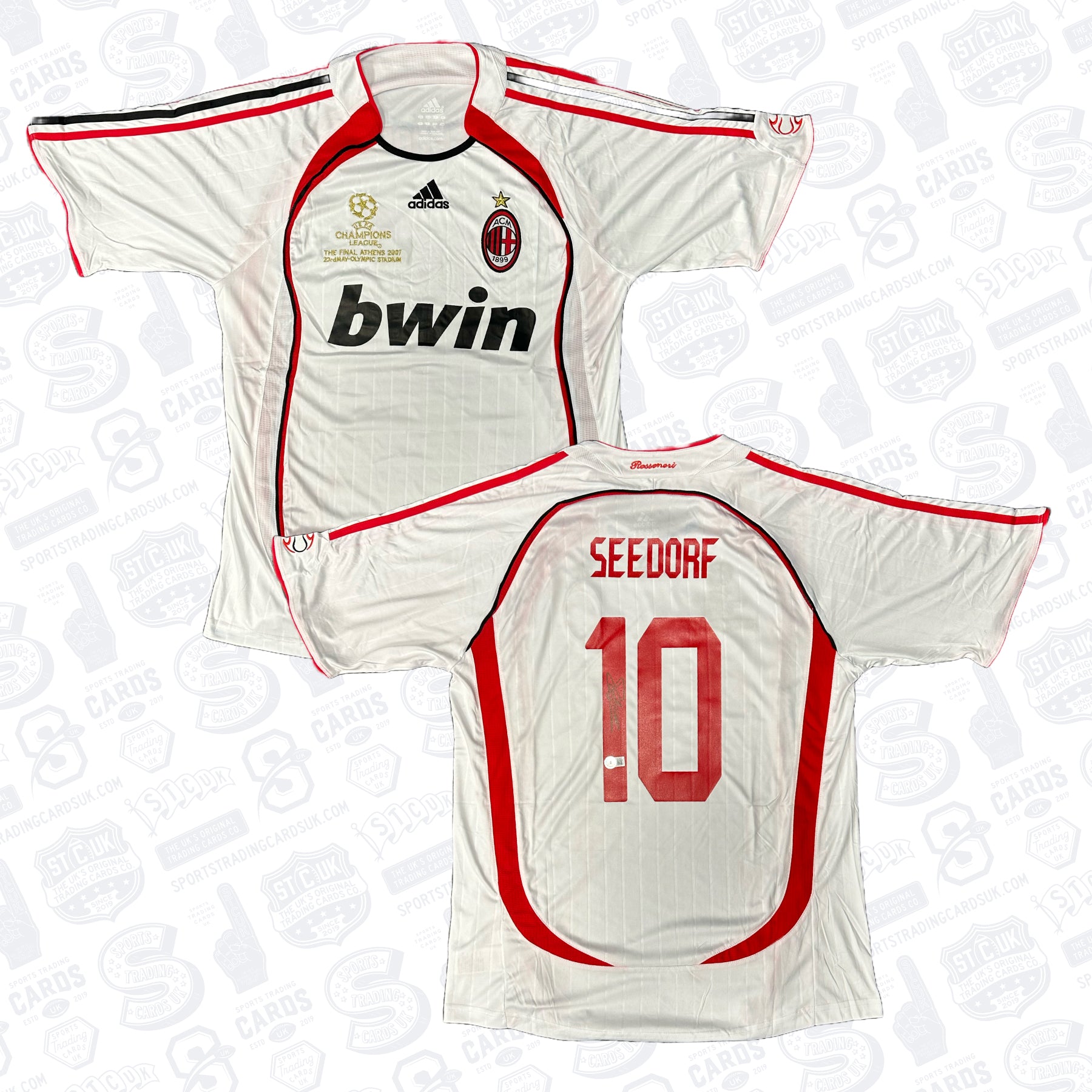 AC Milan 2007 セードルフ ユニフォーム Clarence Seedorf Signed AC Milan Away Jersey #10 - Beckett COA