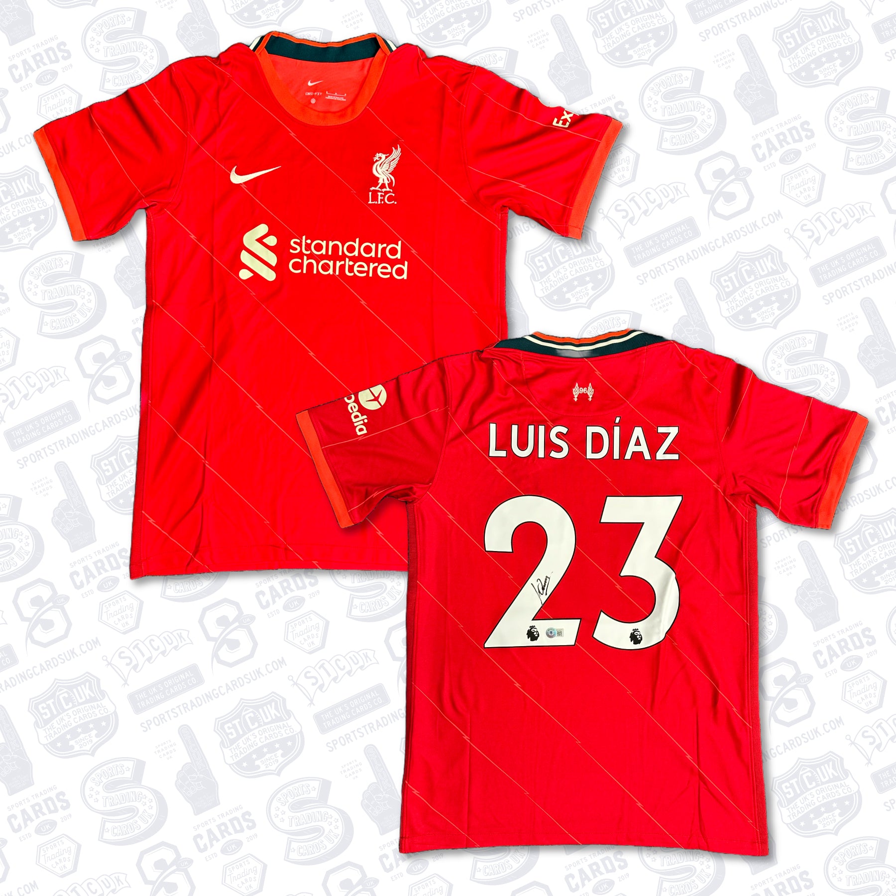 Luis Diaz Signed Liverpool Home Jersey #23 - Beckett COA