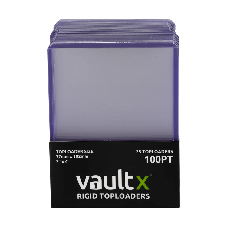 VaultX Rigid Toploaders 100pt (25 Pack)