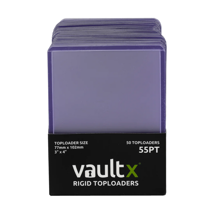 VaultX Rigid Toploaders 55pt (50 Pack)