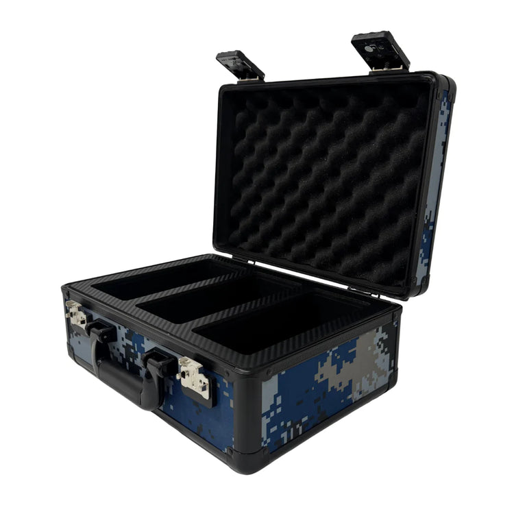 Zion Cases Slab Case X - Black/Tan/Blue Camo - Sports Trading Cards UK