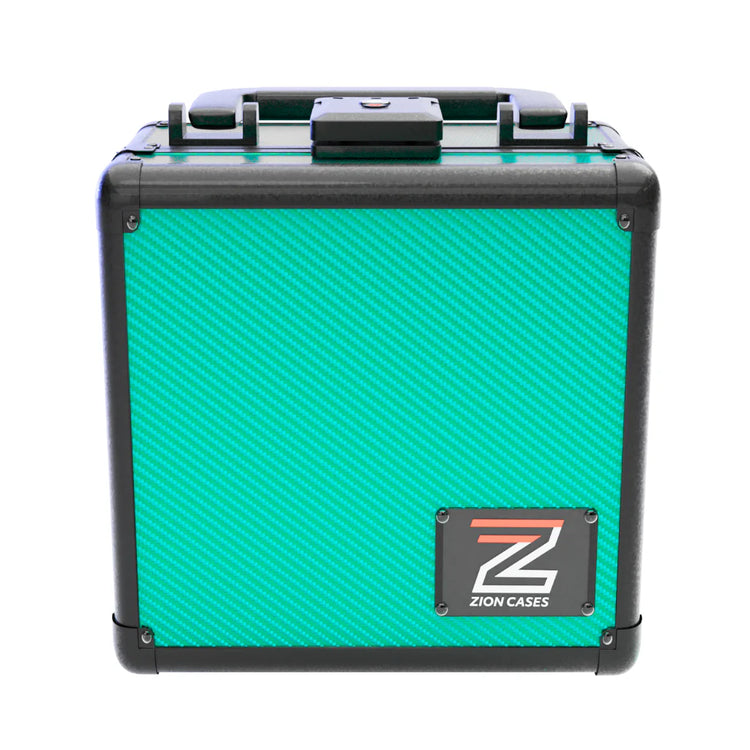 Zion Cases Slab Case 2 Row - Carbon Fiber Teal
