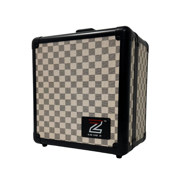 Zion Cases Slab Case 2 Row - Beige Checkerboard Leather