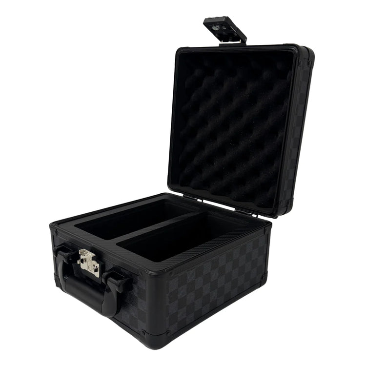 Zion Cases Slab Case 2 Row - Black Checkerboard Leather