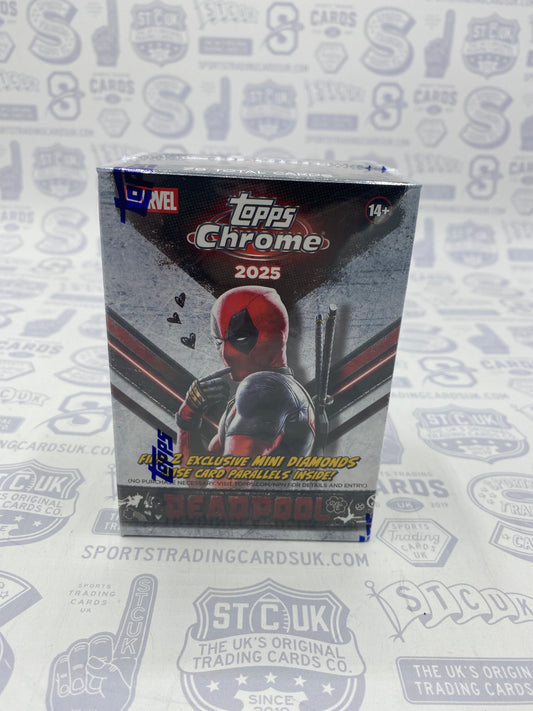 2025 Topps Chrome Deadpool Blaster Box - Sports Trading Cards UK