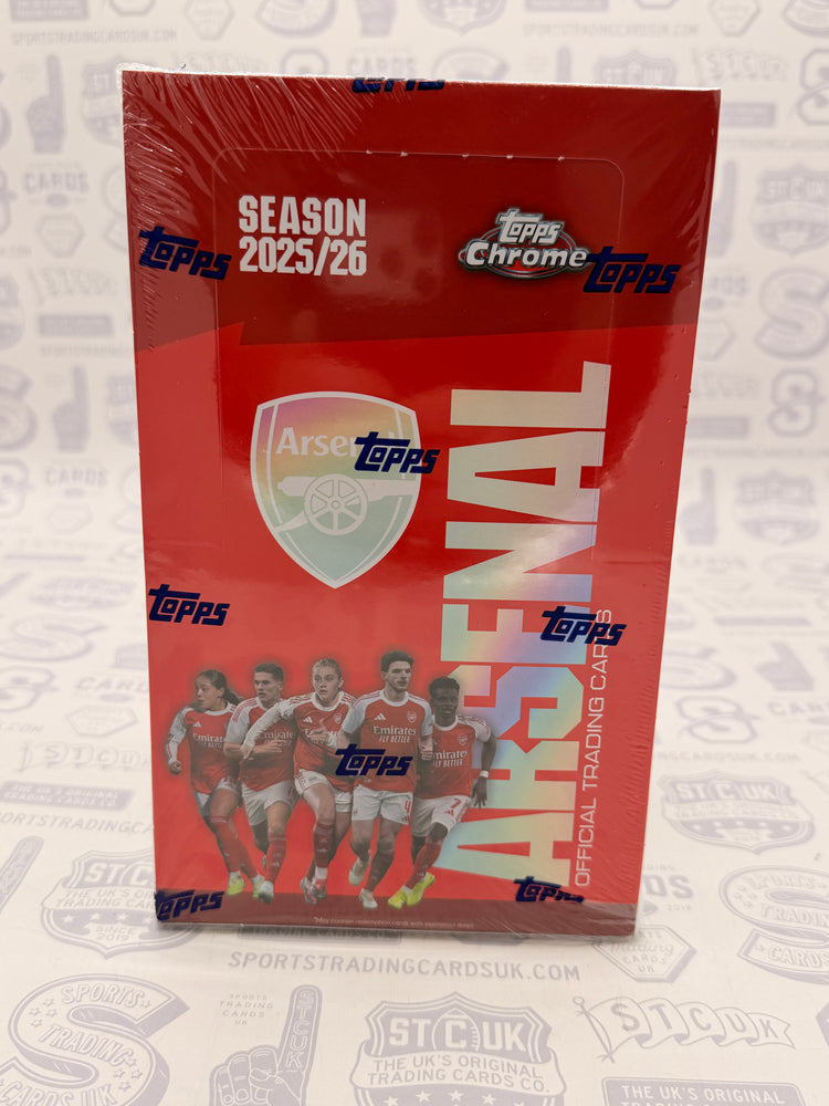 2025/26 Topps Chrome Arsenal Hobby Box - Sports Trading Cards UK