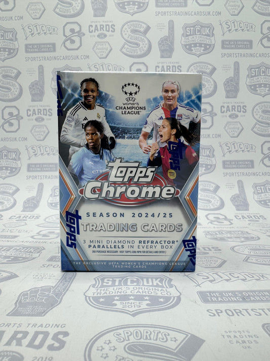 2024-25 Topps Chrome UEFA Women's Champions League Soccer Blaster Box - Sports Trading Cards UK