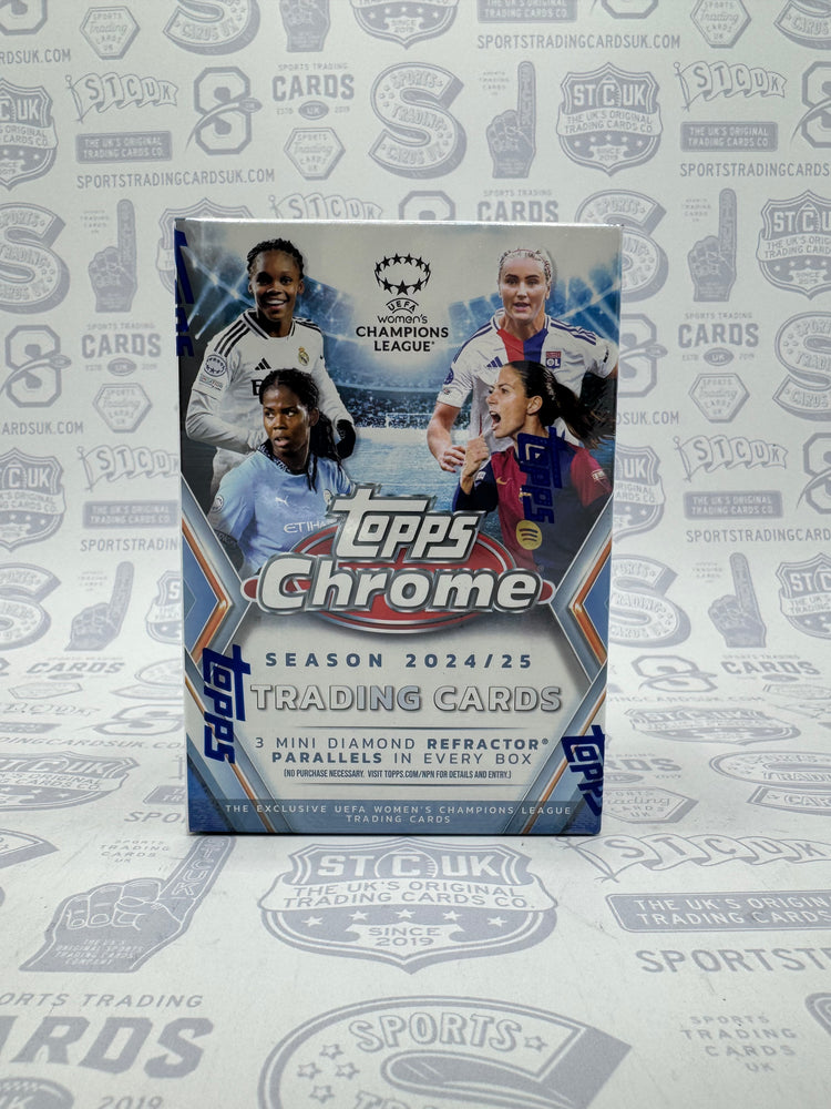 2024-25 Topps Chrome UEFA Women's Champions League Soccer Blaster Box - Sports Trading Cards UK