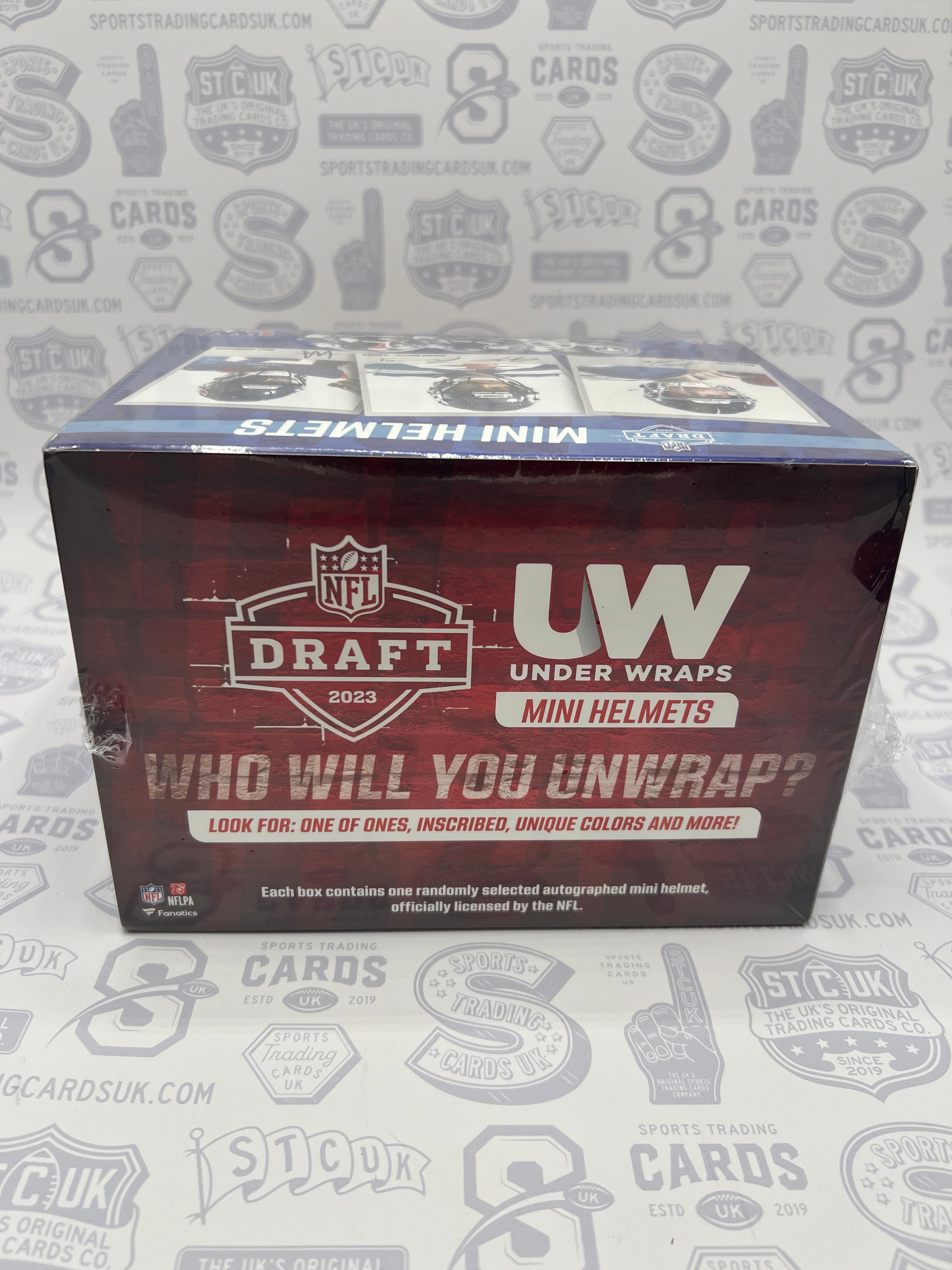 2023 FANATICS UNDER WRAPS NFL DRAFT MINI HELMET BOX – Jaspys