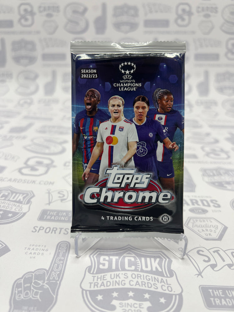 2022/23 Topps Chrome UEFA Women's Champions League Soccer Hobby Pack
