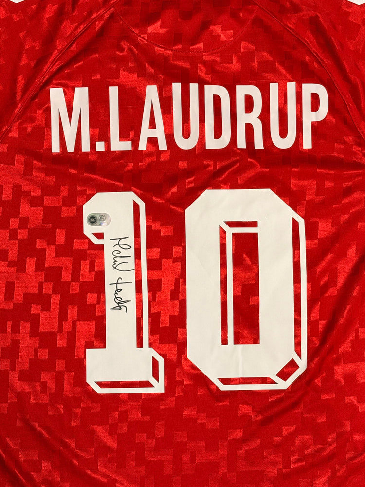 Michael Laudrup Signed Denmark Jersey