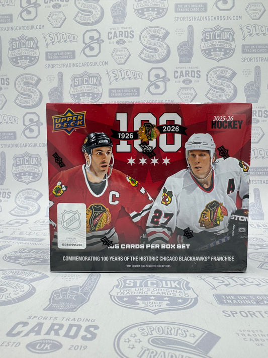 2025-26 Upper Deck Chicago Blackhawks Centennial Hockey Box Set