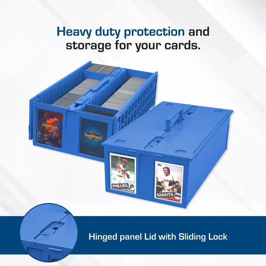 BCW Collectible Card Bin - 1600 - Blue - Sports Trading Cards UK