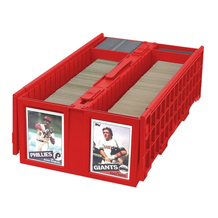 BCW Collectible Card Bin - 1600 - Red - Sports Trading Cards UK