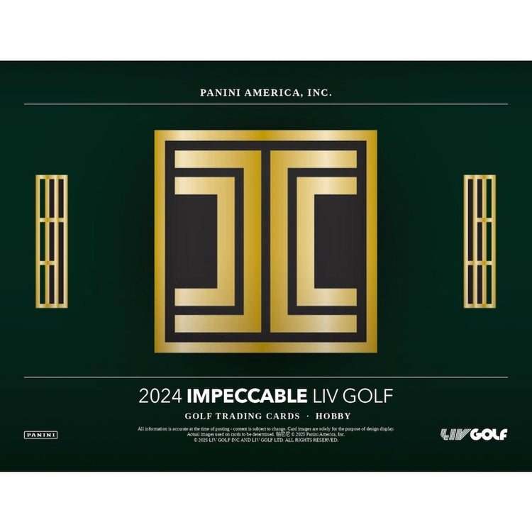 Pre Order - 2024 Panini Impeccable LIV Golf Hobby Box
