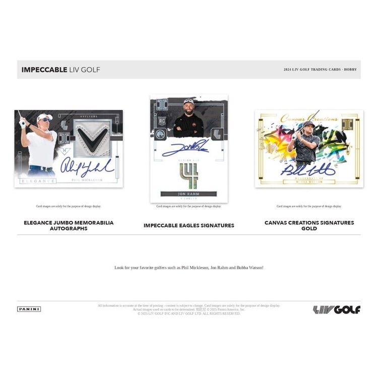 Pre Order - 2024 Panini Impeccable LIV Golf Hobby Box