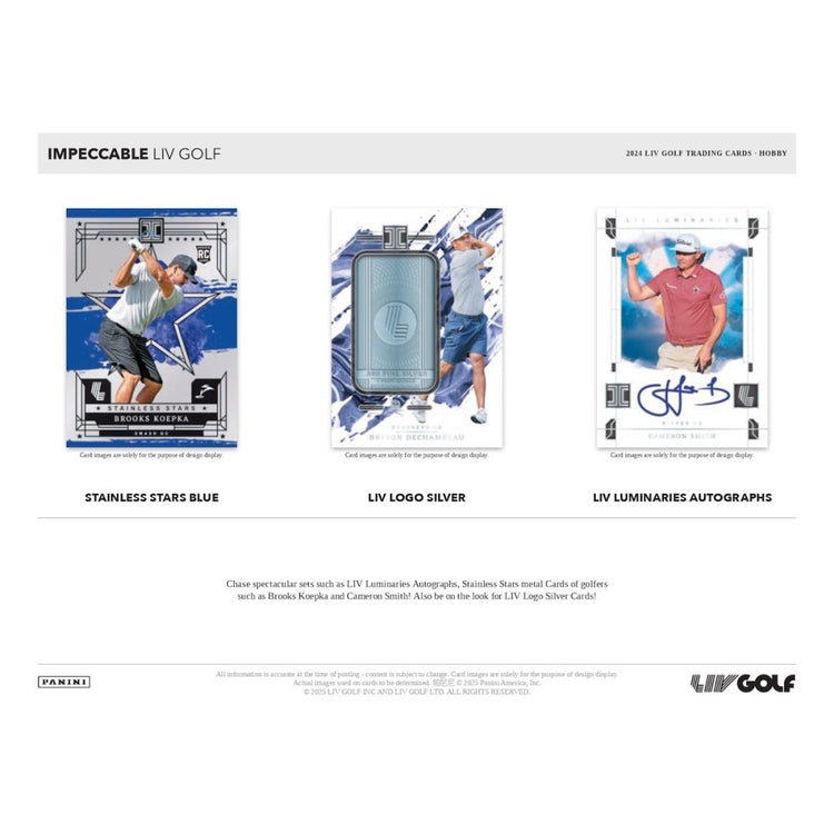Pre Order - 2024 Panini Impeccable LIV Golf Hobby Box