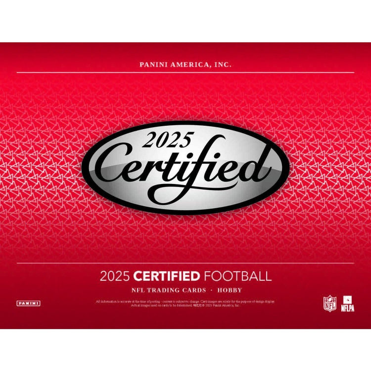 Pre Order - 2025 Panini Certified Football Hobby Box