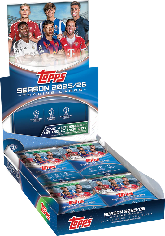 Pre Order - 2025-26 Topps UEFA Club Competitions Soccer Hobby Box