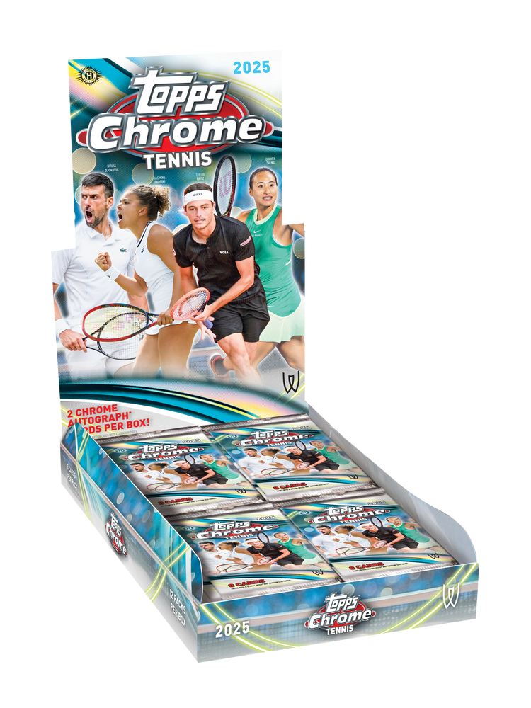 2025 Topps Chrome Tennis Hobby Box - Sports Trading Cards UK