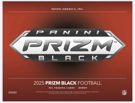 Pre Order - 2025 Panini Prizm Black Football Hobby Box - Sports Trading Cards UK