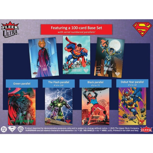 Pre Order - 2025 Upper Deck Fleer Ultra Superman Hobby Box