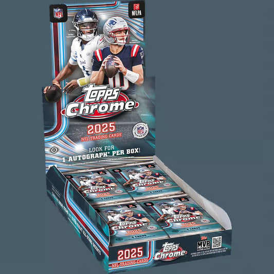 Pre Order - 2025 Topps Chrome Football Hobby Box - Sports Trading Cards UK