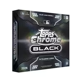Pre Order - 2026 Topps Chrome Black Baseball Hobby Box