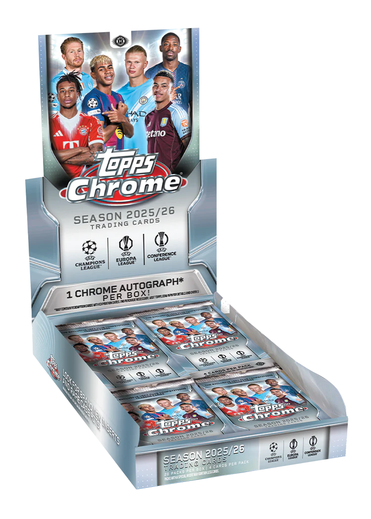 Pre Order - 2025-26 Topps Chrome UEFA Champions League Soccer Hobby Box