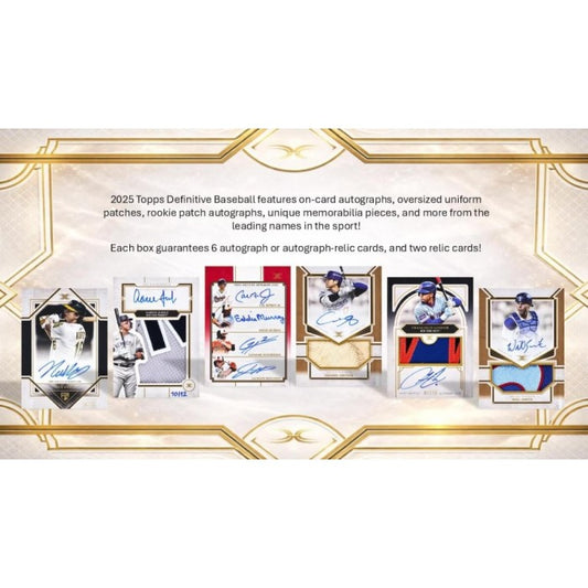 Pre Order - 2025 Topps Definitive Baseball Hobby Box