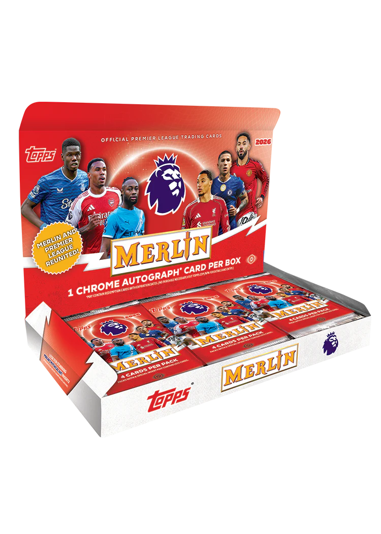 Pre Order - 2025-26 Topps Merlin English Premier League Soccer Hobby Box - Sports Trading Cards UK