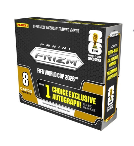 Pre Order - 2026 Panini Prizm FIFA World Cup 2026 Soccer Choice Box - Sports Trading Cards UK