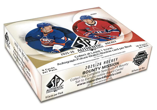 Pre Order - 2025-26 Upper Deck SP Authentic Hockey Hobby Box