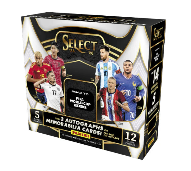 Pre Order - 2025-26 Panini Select Road to FIFA World Cup Soccer Hobby Box