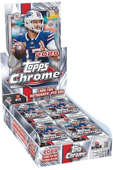 Pre Order - 2026 Topps Chrome Football Hobby Box