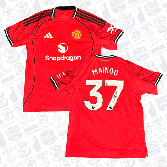 Kobbie Mainoo Signed Manchester United Jersey